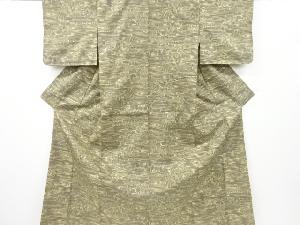 リサイクル 家屋風景模様織り出し西陣お召着物